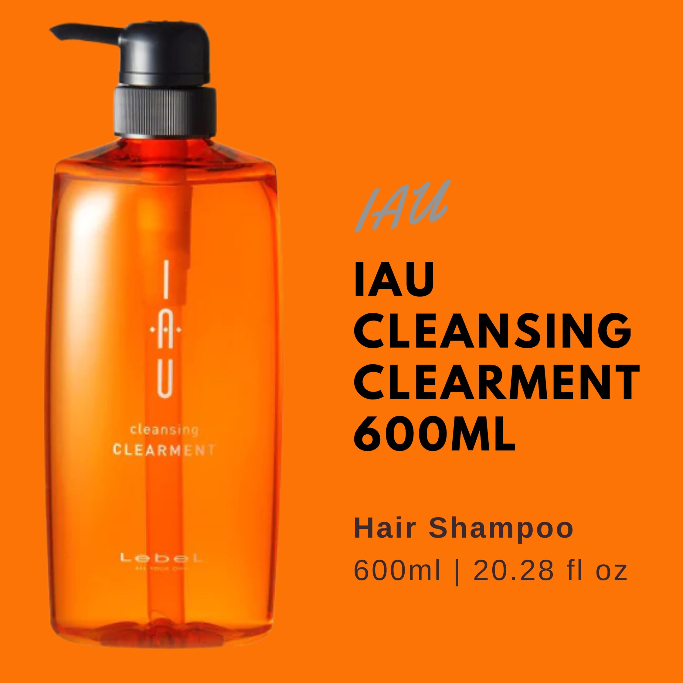 Amazon.com : Lebel IAU Cleansing Clearment Hair Shampoo - 600ml